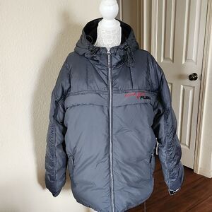 FUBU Gray Down Y2K 90's Streetwear Jacket Size XL